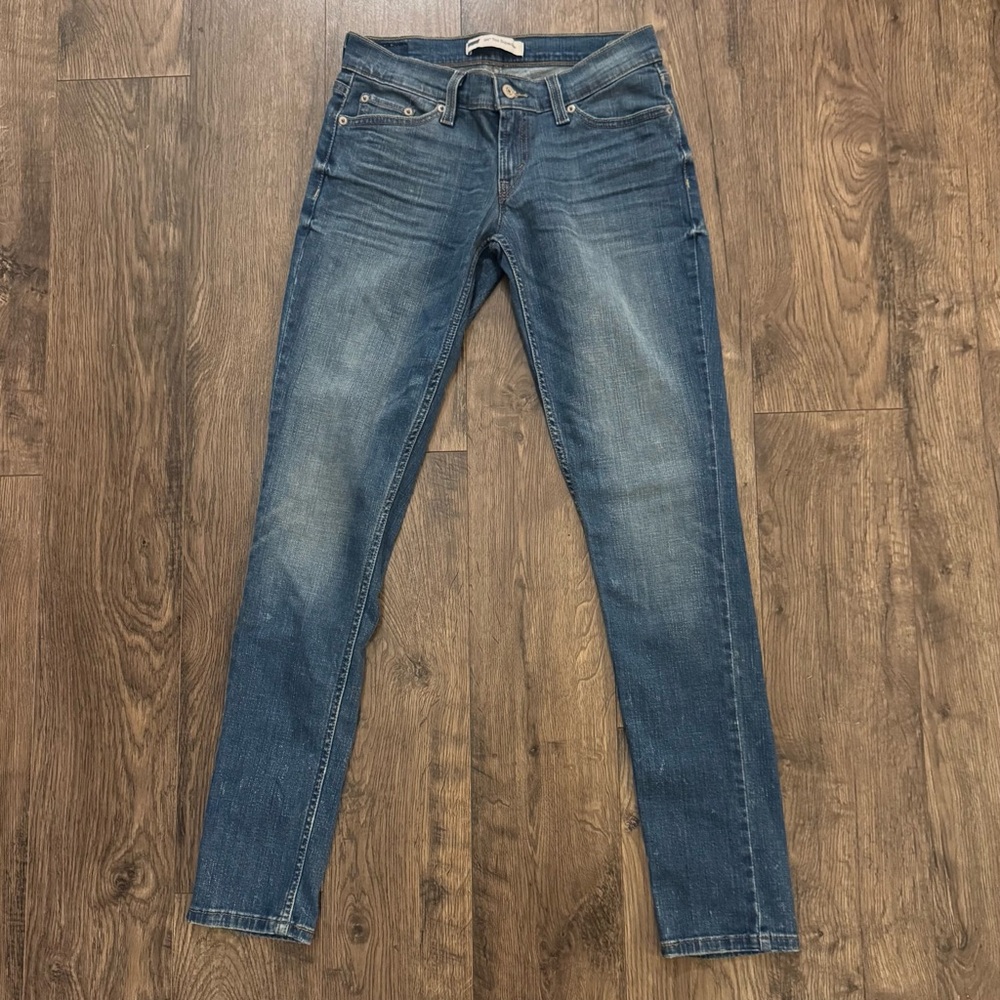 Levi's Classic Blue 524 Too Superlow Skinny Low Rise Jeans Size 5 Y2K NWT